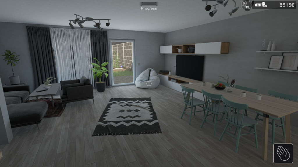 A stylish modern furnished room